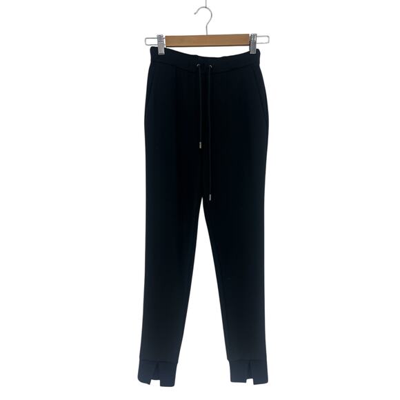 Theory Black Slouchy Double-Knit Jogger Pants - Picture 2 of 14